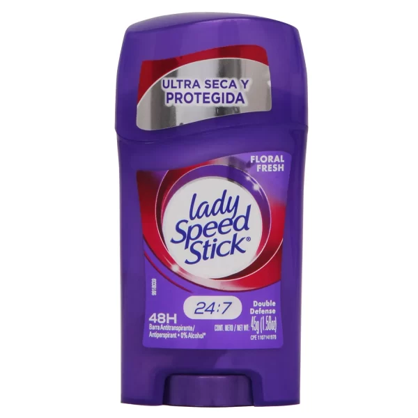 Desodorante Lady Speed Stick Barra Floral Fresh 48 hrs. 45r.