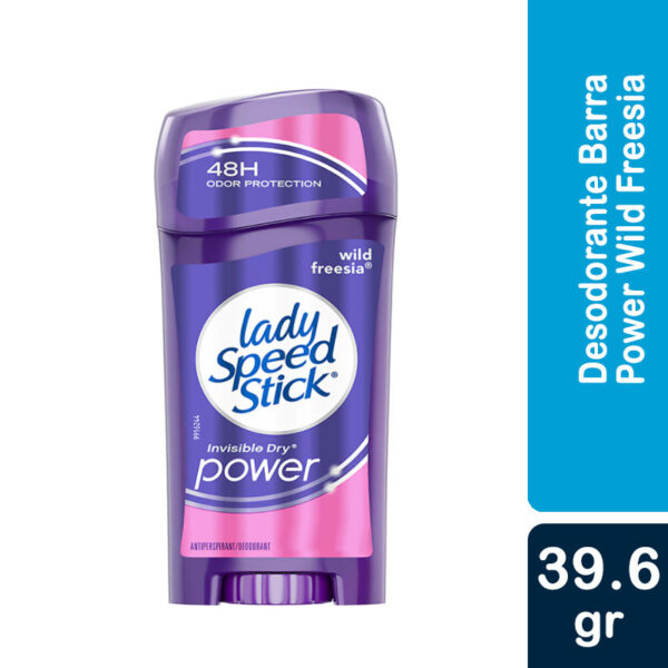 Desodorante Lady Speed Stick Barra Wild Freesia 48 hrs. 39,6 gr.