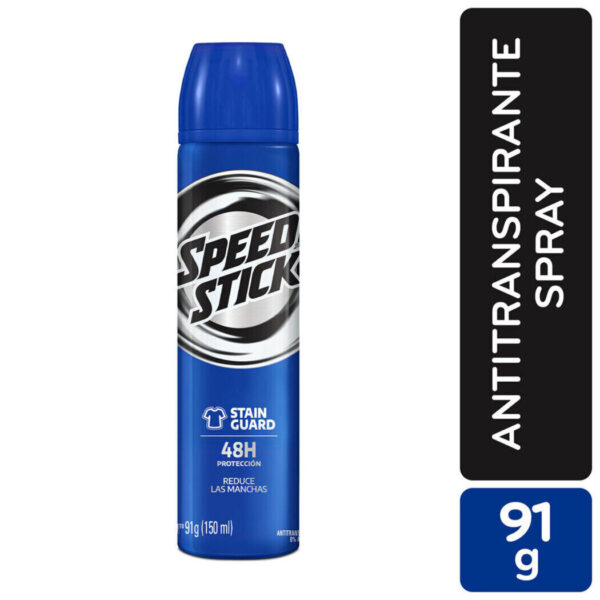 Desodorante Speed Stick Aerosol Hombre Reduce Las Manchas 48 hrs. 150 ml