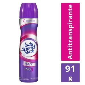 Desodorante Lady Speed Stick Aerosol 5 Beneficios. 48 hrs. 150 ml