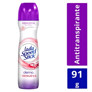 Desodorante Lady Speed Stick Aerosol Renueva Tu Piel 48 hrs. 150 ml