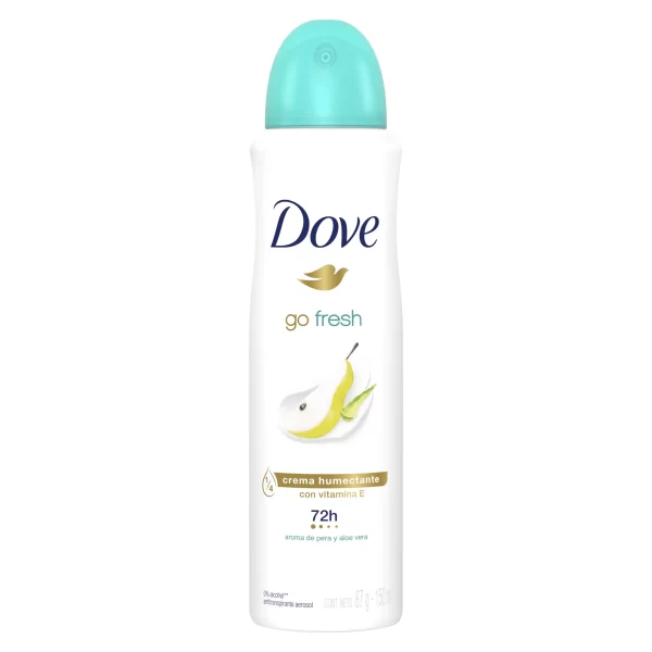 Desodorante Aerosol Dove Aroma Pera y Aloe Vera Crema Humectante 48 hrs. 150 ml