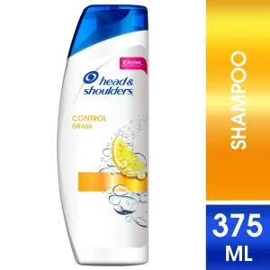 Shampoo Head & Shoulders Control Caspa Elimina el Exceso de Grasa en el Cuero Cabelludo 375 ml